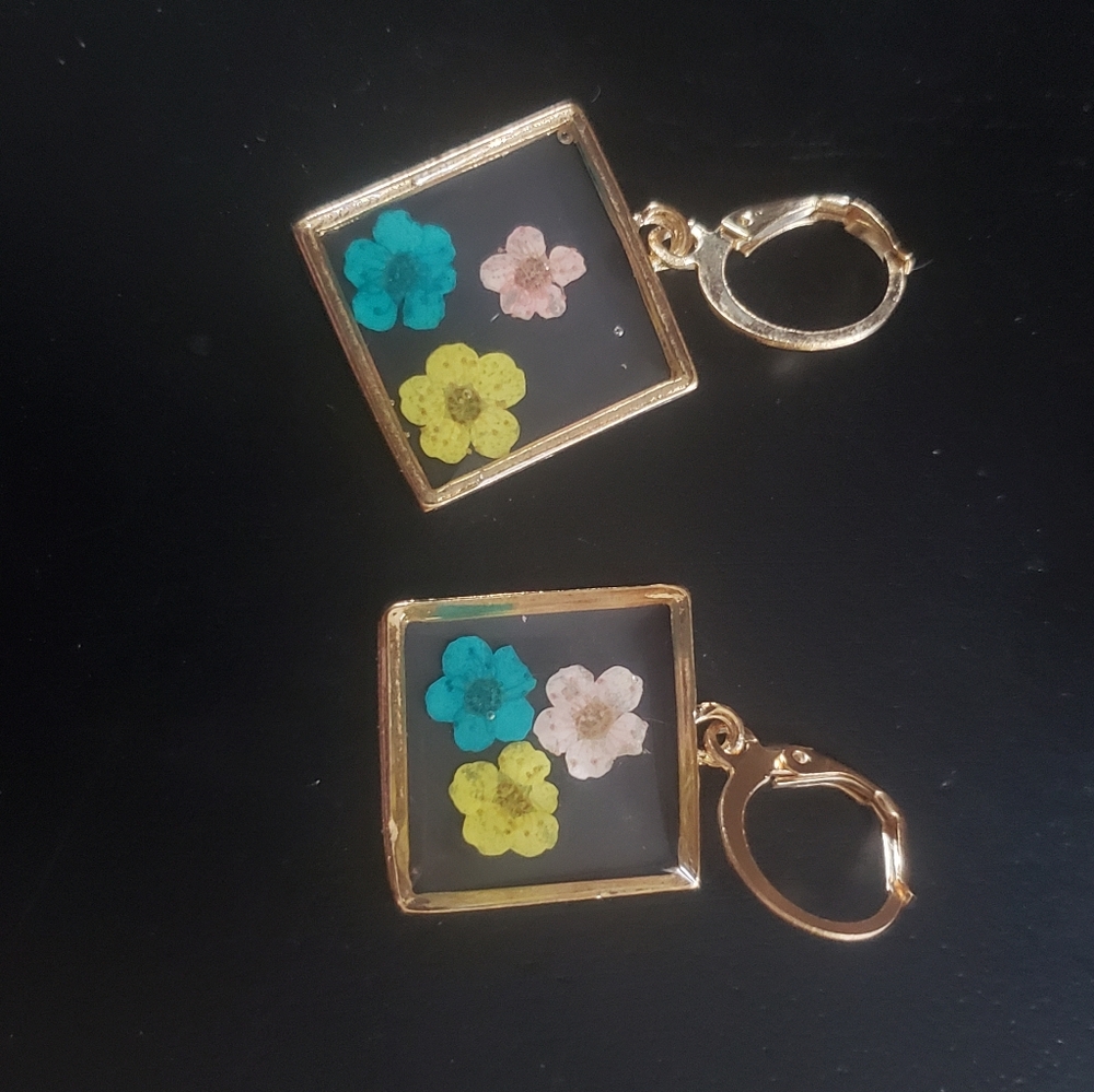 Pressed Flowers Earrings